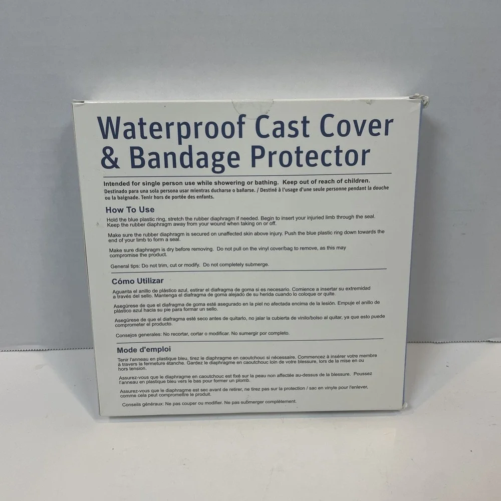 Waterproof Cast Cover Adult Short Leg‎ Bandage Protector Latex Free Reusable
